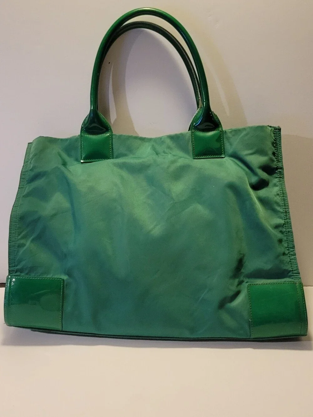 Tory Burch Ella Nylon Green Tote AS - IS